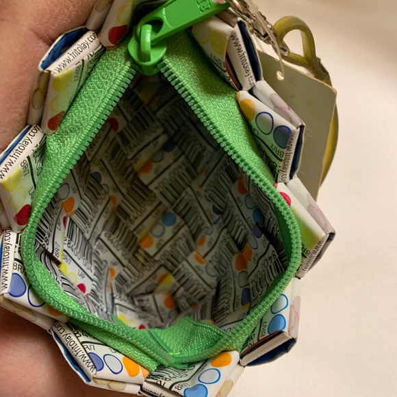 NWT!  Ecoist Coin Purse / Wristlet with Green Leaves! - Picture 6 of 6